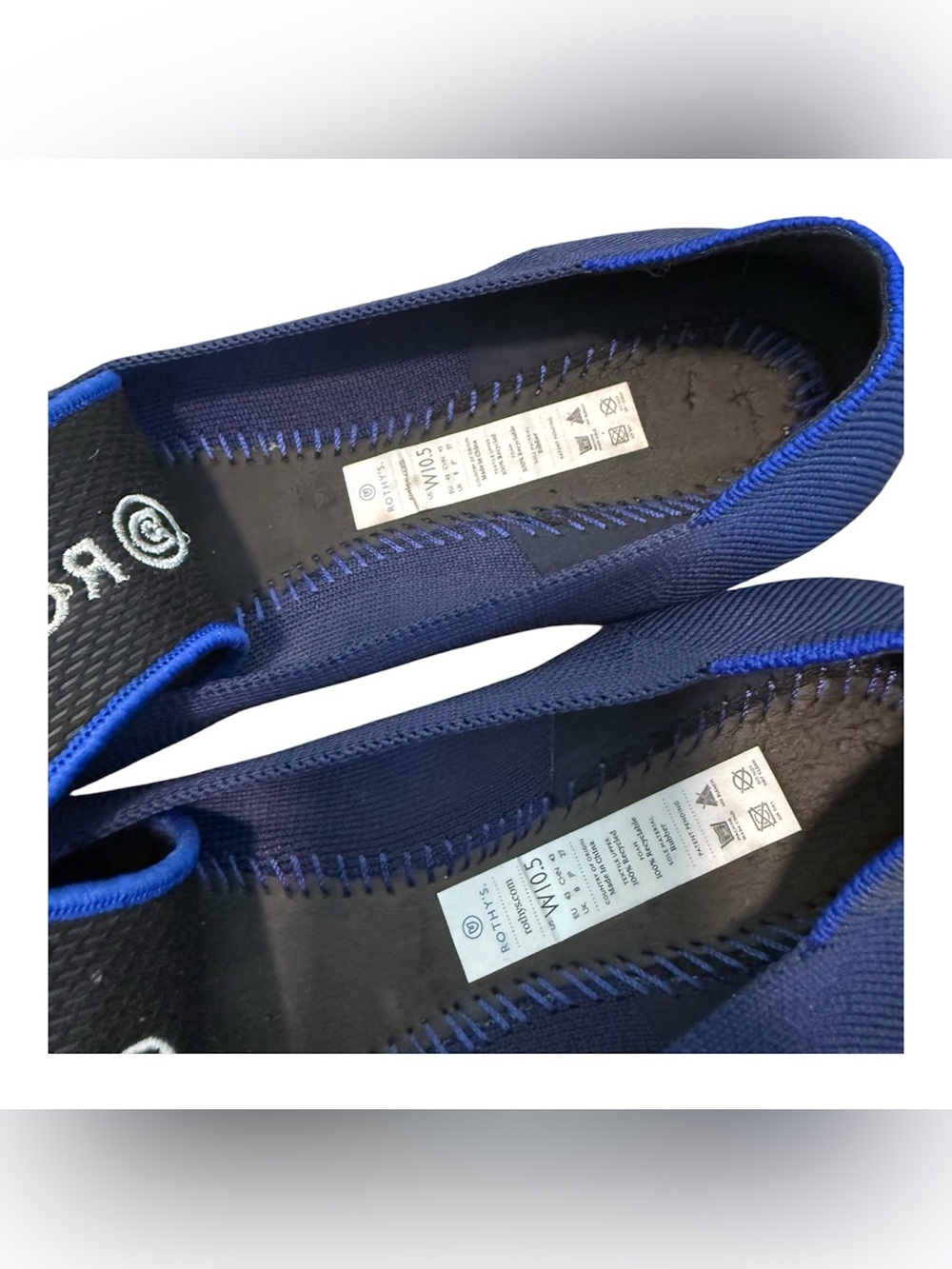 Rothy's Navy Pointed Toe Flat - Picture 3 of 3